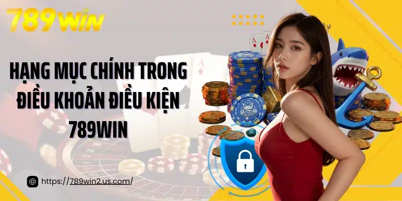 Hạng mục chính trong điều khoản điều kiện 789win